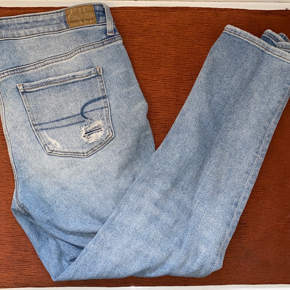 Distressed American Eagle Boyfriend Jeans